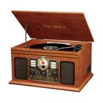 Sistema de Sonido Victrola Classic Tocadiscos 6-in-1 Bluetooth-Color Caoba