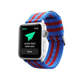 para Apple Watch Nailon colores del FC Barcelona iWatch 44mm, 42mm Series 6 / 5 / 4 / 3 / 2 1 / SE - Silver - Accesorio smartwatch - Los mejores precios | Fnac