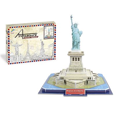 Puzle 3d Dam Estatua De La Libertad En Nueva York 32 Piezas Multicolor