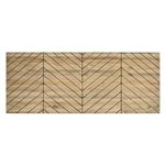 Cabecero Matrimonio 150x60cm Formas Z madera de pino acabado vintage