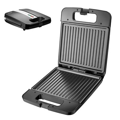 Argón Negro Sandwichera Grill Con 1400W De Potencia