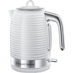 Hervidor eléctrico Russell Hobbs 24360-70 Inspire 1.7L, hervidor rápido, nivel de agua visible, filtro de piedra caliza, color blanco
