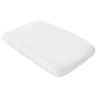 Funda cambiador bañera para bebes Pekebaby (47 x 80 cm) Hello Moon Blanco algodón