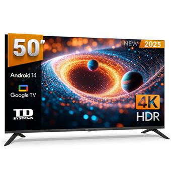 TV LED 50" TD Systems PRIME50C21GLE Smart TV 4K Negro F - 1