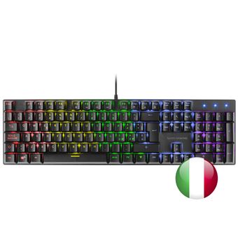 Teclado Gaming RGB Mars Gaming MK422 Negro, Switch Mecánico Azul, Idioma Italiano - 1
