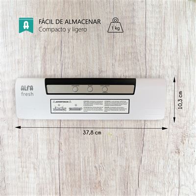 Envasadora Al Vacío Alfa Fresh Velocidad De Succión 4l/min Metalico
