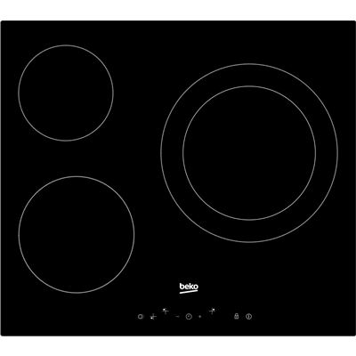 Beko Negro Placa Vitrocerámica Hic63402t De Cerámico 3 Zonas