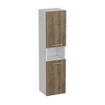 Mueble Multiusos Homemania Hira Blanco, Nogal 35x31x140 cm