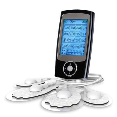 Ems Electroestimulador Muscular Mhd-16ab Portátil. 16 Modos, 20 Intensidades, 2 Canales Duales. Dam Negro