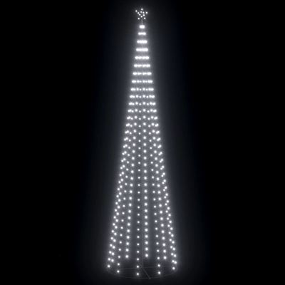 Árbol Navidad cono 752 LEDs vidaXL blanco frío adorno 160x500cm