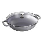 Staub Wok 30 cm gris grafito hierro fundido 30x12