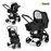 Cochecito combinado HAUCK Trio Miami 4 - Caviar / Silver_1