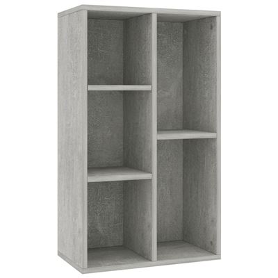 Vidaxl Gris Estantería De Aglomerado 45X25x80 Cm Hormigón