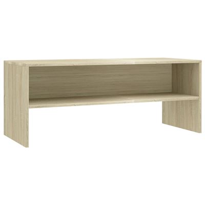 Mueble De Tv Vidaxl Aglomerado Color Roble Sonoma 100x40x40