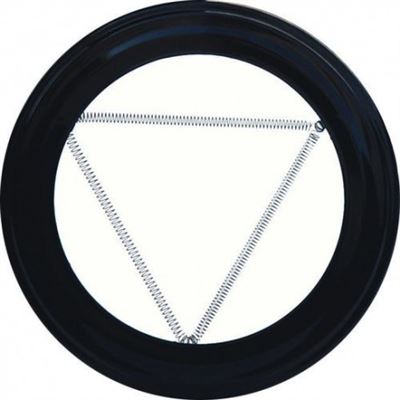 Plafón Embellecedor De Color Negro Para Estufa 120 Mm.