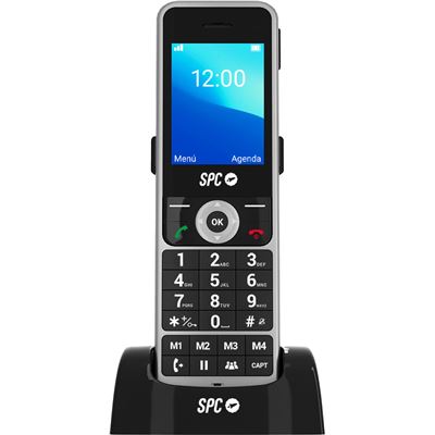 Teléfono Fijo Inalámbrico Spc Wd100 Con Tarjeta Sim 4g, Android, Configuración Remota, Llamadas Volte - Negro