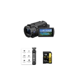 Videocámara Sony Handycam FDR-AX43 4K+Kingma BM-SR4 Empuñadura de trípode inalámbrica+Tarjeta de memoria Lexar 128GB 1800x UHS-II - 1