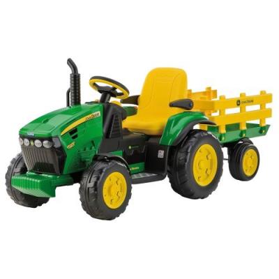 Peg Perego Or0047 john deere tractor con remolque 12v baja force