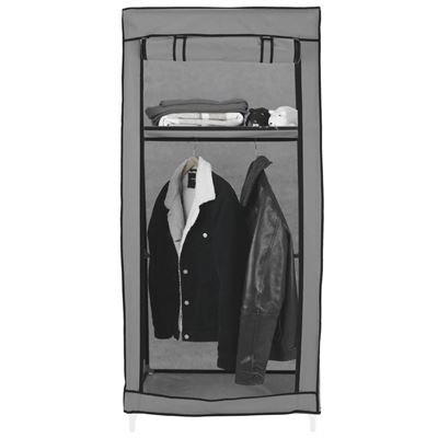 Armario plegable para ropa Ropero de metal y tela Resistente al polvo 88 x  45 x