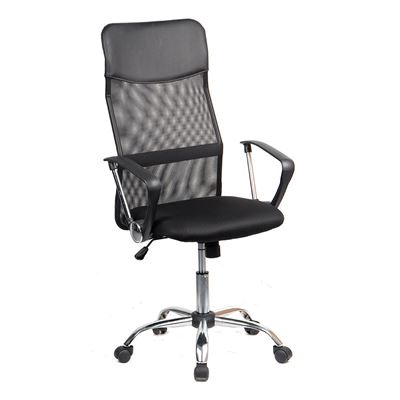 Momma Home Negro Silla De Oficina En Polipiel Celta 63X50x112cm