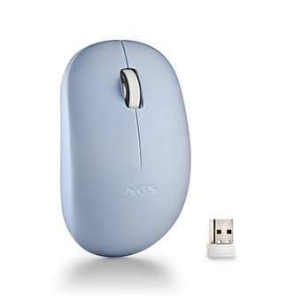 Ratón inalámbrico ergonómico NGS FogPro Blue Teclas silenciosas1000 dpi USB Plug & Play Azul - 1