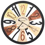 Reloj de pared de metal multicolor 60 cm vidaXL