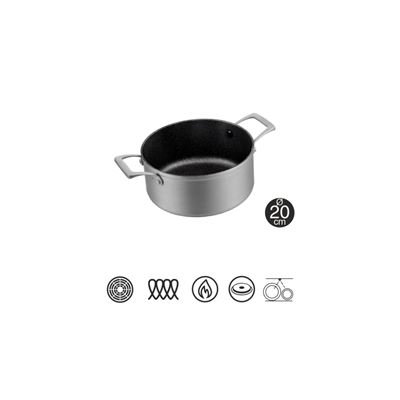 Cacerola De Aluminio Fundido Bastilipo Titanium Pro 20 Ca