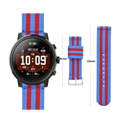 Pulsera para Xiaomi AMAZFIT Stratos 3 2 GTR Pace Correa Nailon 22mm Colores FC Barcelona Accesorio smartwatch Los mejores precios Fnac