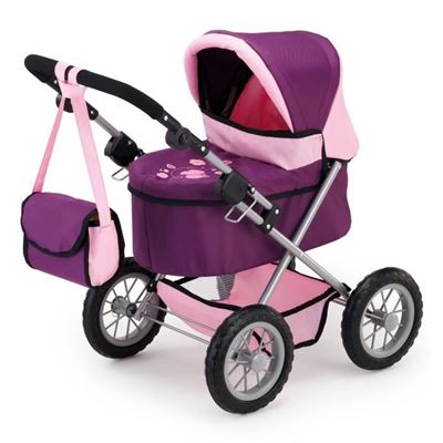 Cochecito de paseo BAYER para muñeca de ciruela de moda, ajustable - 68 cm