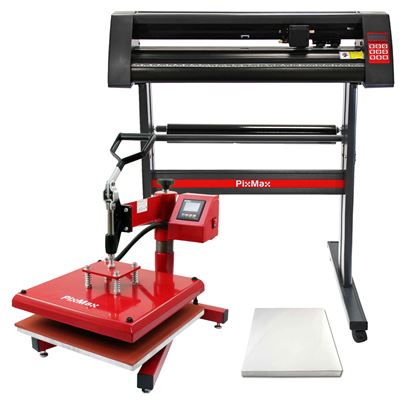 Pixmax Prensa Giratoria 38cm para sublimación de camisetas y corte vinilo