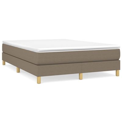 Vidaxl Gris Estructura De Cama Box Spring Tela Taupe 140X200cm
