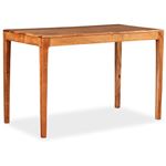 Mesa de comedor vidaXL madera maciza 118x60x76 cm