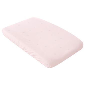 Funda cambiador bañera para bebes Pekebaby (47 x 80 cm) Lunaire rosa palo algodón