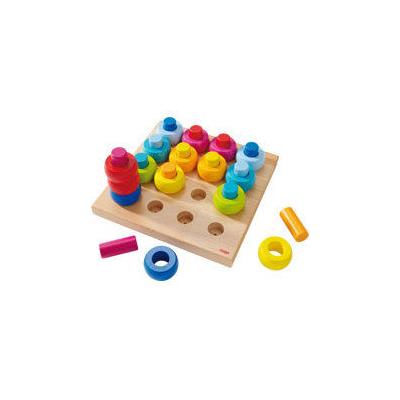 Juego Para Ensartar Roscas De Colores