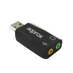 Tarjeta de Sonido Approx USB 7.1 Appusb71 + Volumen