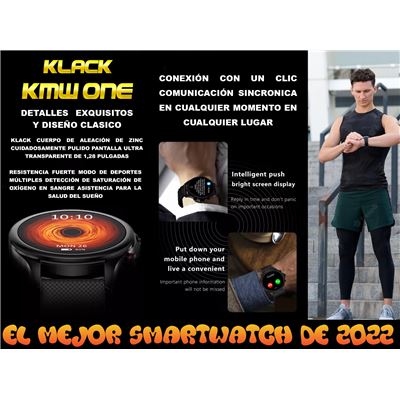 Smartwatch Klack KONE Hombre Mujer Modos Deportivos Smartwatch Los mejores precios Fnac