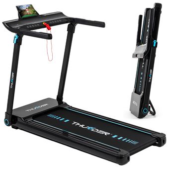 Cinta de correr Thunder ULTRA BLACK 122x45cm 17km/h FitShow plegable LCD - 1