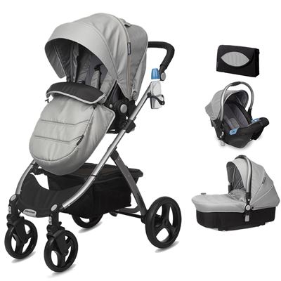 Carrito De Bebé trio playxtrem 3 silver silla paseo skyline