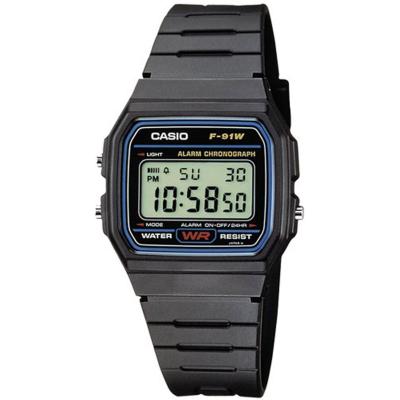 Reloj Digital Casio f91w1sdg hombre acero y resina negro collection men f91w1yer 38mm