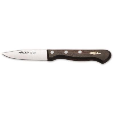 Cuchillo Mondador Arcos Palisandro 270800 De Acero Inoxidable Nitrum Y Mango De Madera De Palisandro Con Hoja De 7.5 Cm, Y Funda Hoja