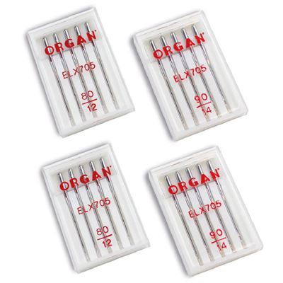 Agujas Para Remalladora-overlocks Sistema Elx705 Alfa 20 Unidades Gris