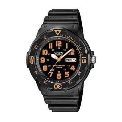 Casio MRW-200H-4BVEF - Reloj analógico de cuarzo para hombre con correa de resina, color negro