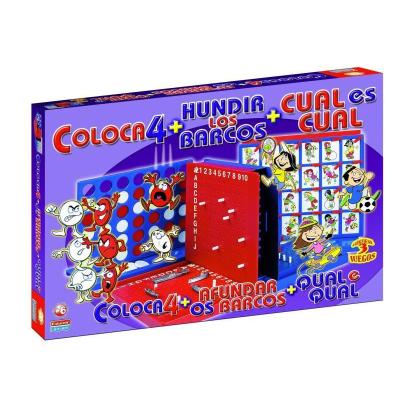 Coloca 4 + Hundir Barcos+cual Es Cual 11545 - Falomir