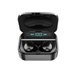 Auriculares inalámbricos TWS X7 Bluetooth 5.0 estéreo con pantalla LED de alimentación, Negro