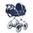 Coche muñecas plegable con bolso Azul_0