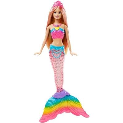 Barbie sirena luces arcoiris