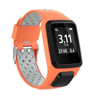 Pulsera Silicona para TomTom Adventurer / Runner 2 3 Spark 3, Naranja & Gris - Accesorios smartwatch Los mejores precios | Fnac