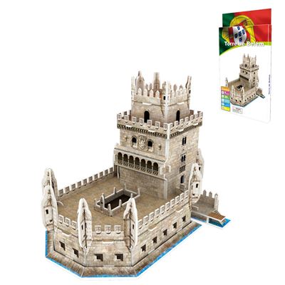 Puzle 3d Dam Torre De Belém En Lisboa 26 Piezas Multicolor
