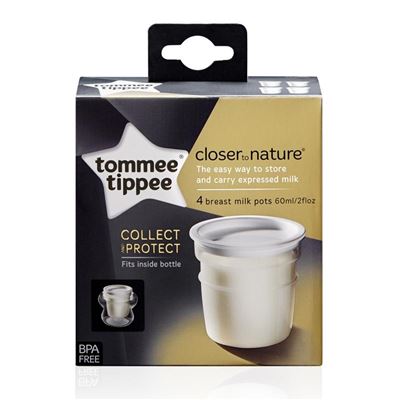Tommee Tippee Pack 4 Tarritos Leche Materna Closer To Nature