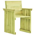 Silla de jardín vidaXL de madera de pino impregnada